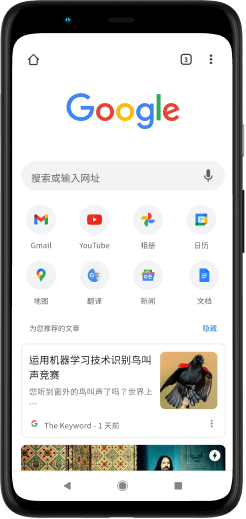 屏幕上显示 HeightSpeed.com 页面的 Pixel 4 XL 手机。
